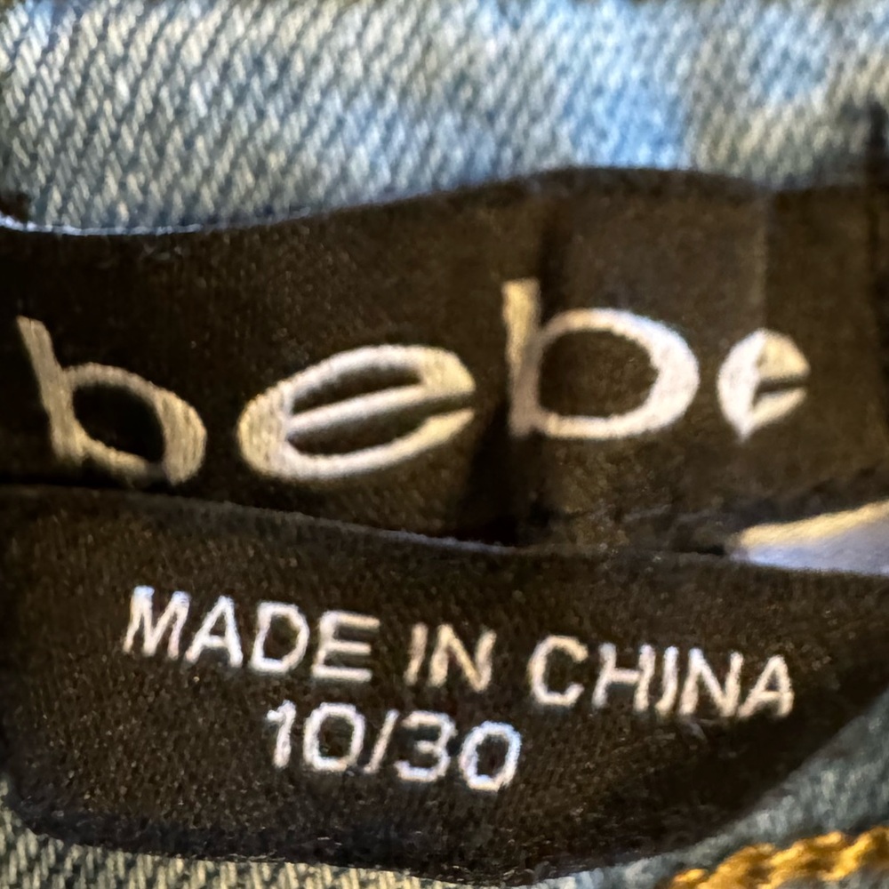 Women’s BeBe Wide Leg Cargo Baggy Jeans - Picture 5 of 5